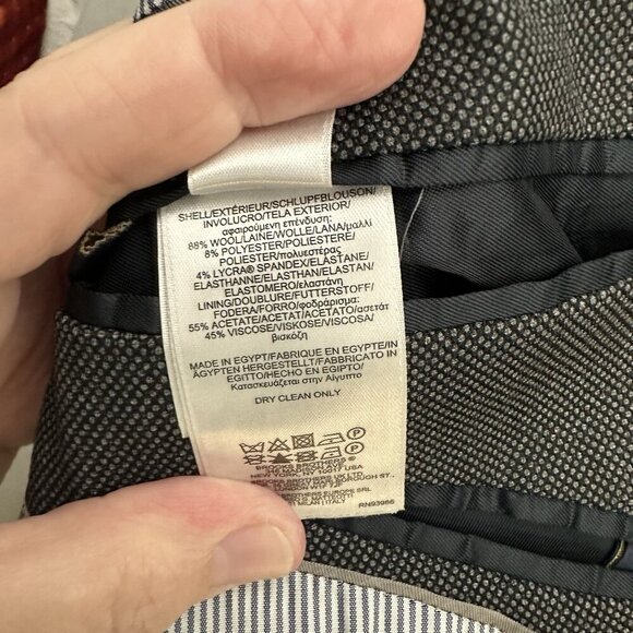 2 piece suit explorer fitzgerald fit stretch wool gray 40R 36W - Picture 2 of 13